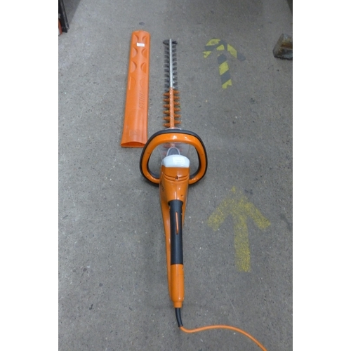 2215 - Stihl HSE 81 electric hedge cutter 2014 with leads