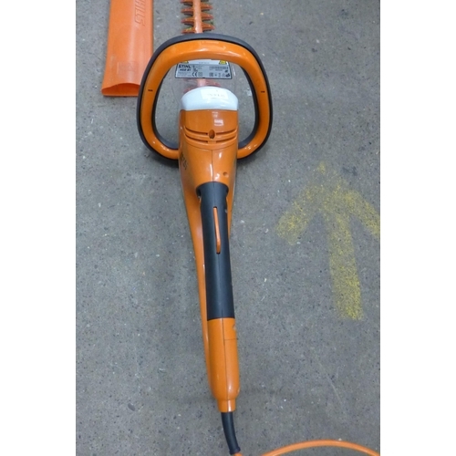 2215 - Stihl HSE 81 electric hedge cutter 2014 with leads