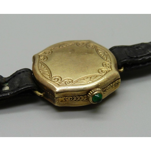 1034 - A Limit wristwatch and a gold plated wristwatch