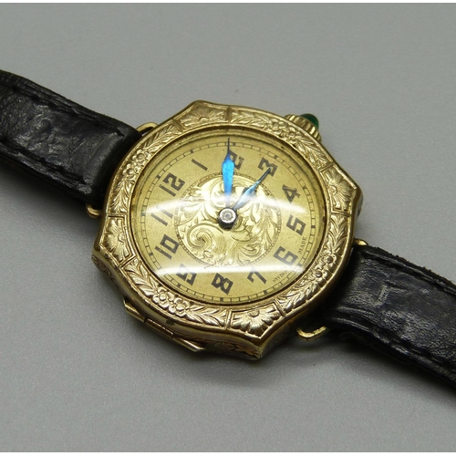 1034 - A Limit wristwatch and a gold plated wristwatch