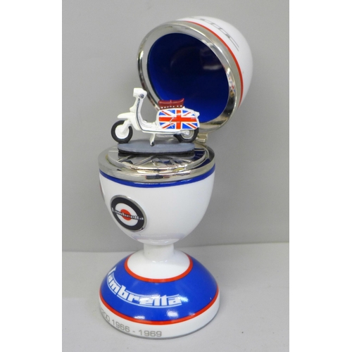 631 - A novelty egg, Lambretta SX200 Edition, Bradford Exchange