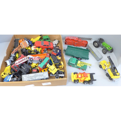 701 - A collection of die-cast model vehicles, a/f