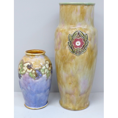 716 - Two Royal Doulton stoneware vases