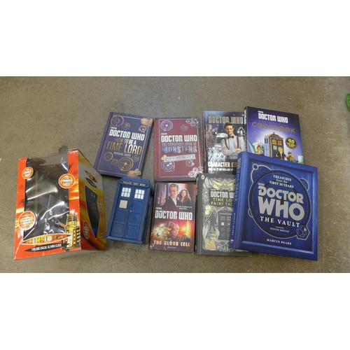 742 - A Doctor Who Tardis, a Dalek and books