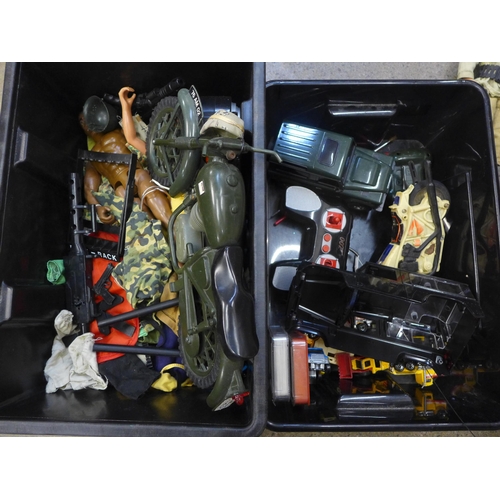 743 - A collection of Action Man figures and accessories