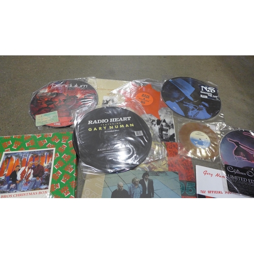 745 - A collection of picture disc LP and 7