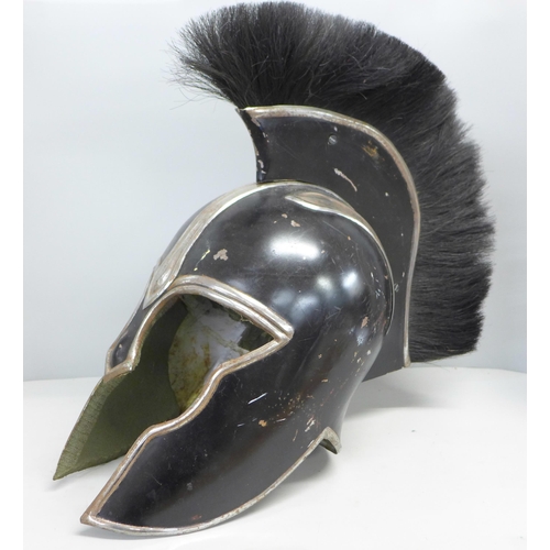 793 - A replica Greek Trojan plumed helmet