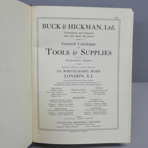 797 - One volume; Tools and Supplies Catalogue - Buck & Hickman, Steam - It's Generation and Use - Babcock... 