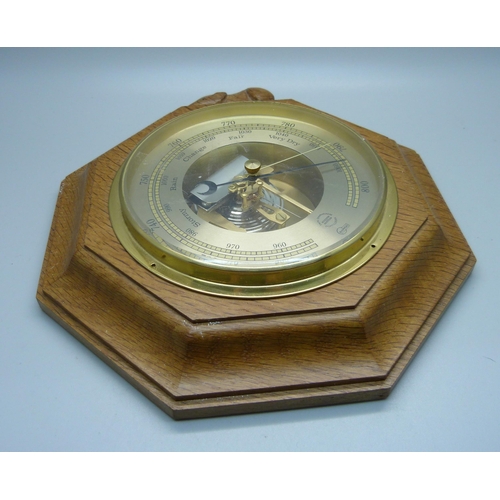 880 - A Mouseman mounted barometer, Barigo, Germany