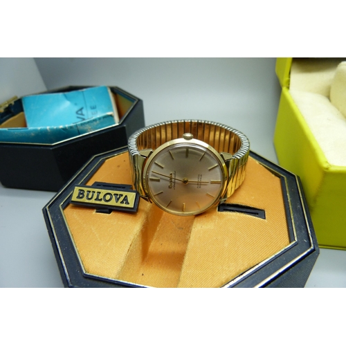 935 - Four boxed watches including two Bulova