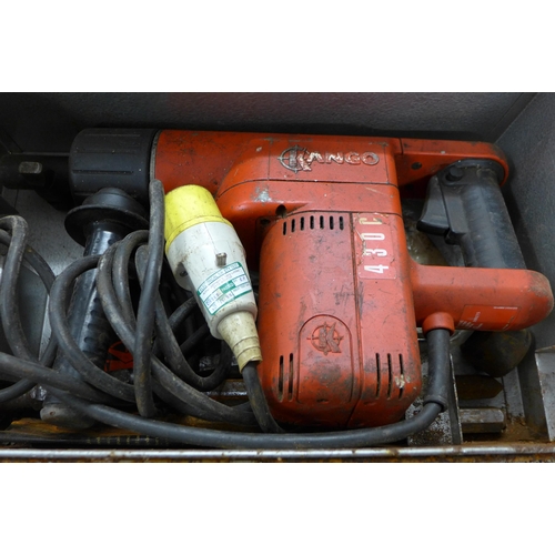 2009 - Kango 430c 110v electric breaker drill in metal case