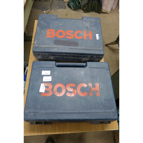 2021 - Two Bosch SDS GST-2000 jigsaws both 110v both in cases