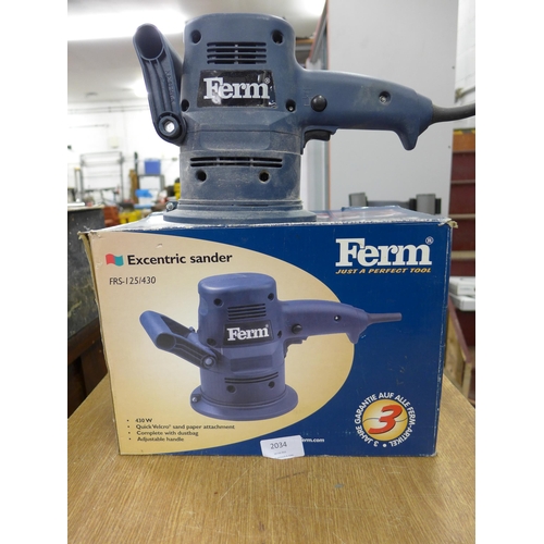 2034 - Ferm FR5-125/430 Excentric sander - boxed