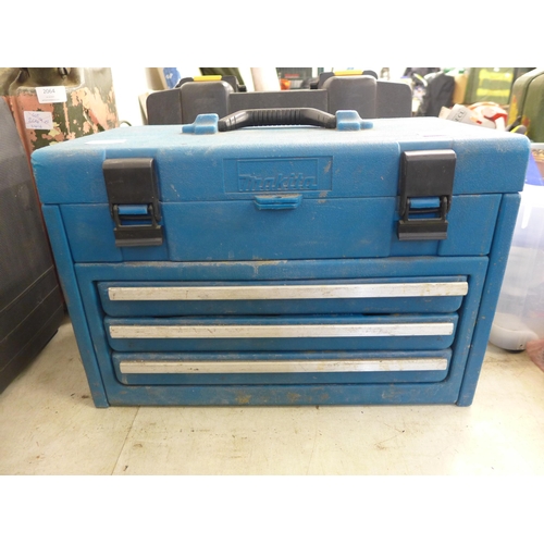 2061 - Makita tool box with pro performance 850w rotary hammer drill in case