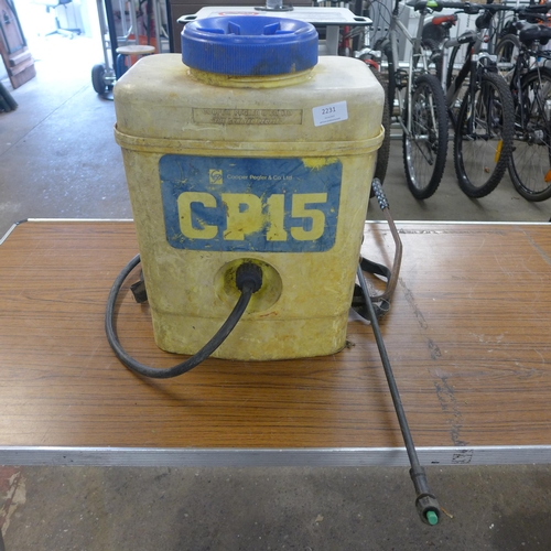 2231 - CP15 Back pack garden sprayer