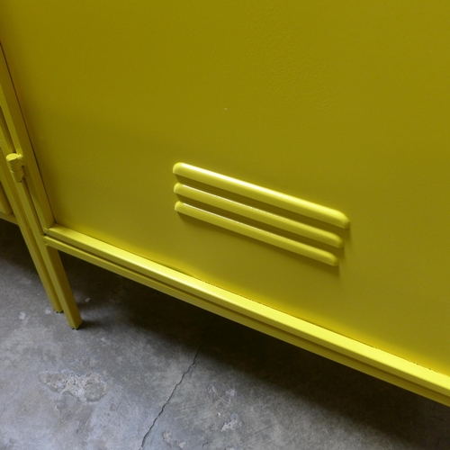 1443 - A yellow industrial style cabinet