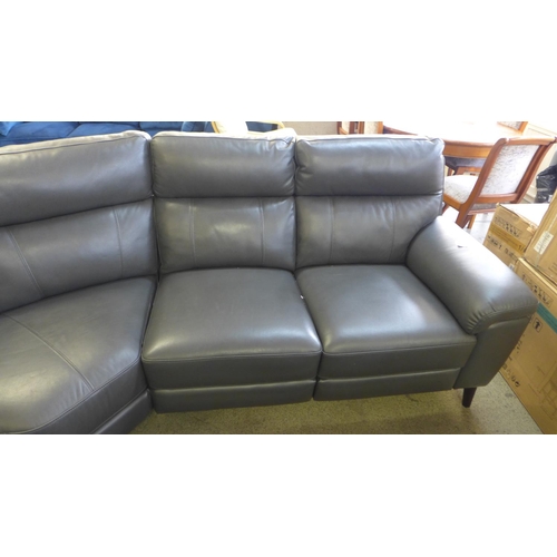 1617 - Grace Grey Leather Cornerpower Recliner, Original RRP £1583.33 + VAT (4168A-14) *This lot is subject... 