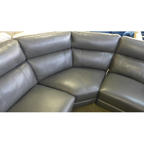 1617 - Grace Grey Leather Cornerpower Recliner, Original RRP £1583.33 + VAT (4168A-14) *This lot is subject... 