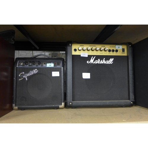 2143 - Marshall and Squire practice amps