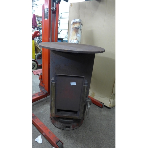 2167 - hand made workshop Wood burner