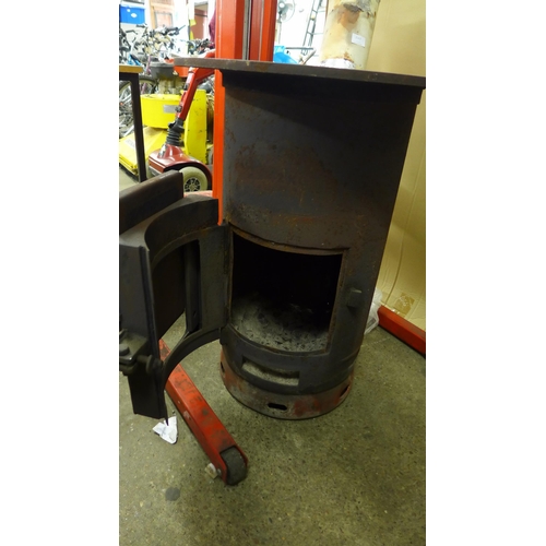 2167 - hand made workshop Wood burner