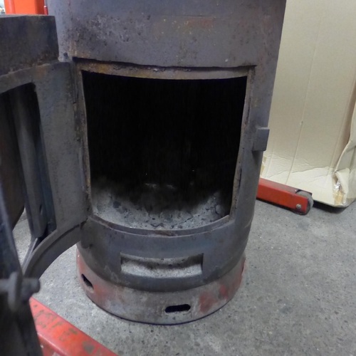 2167 - hand made workshop Wood burner