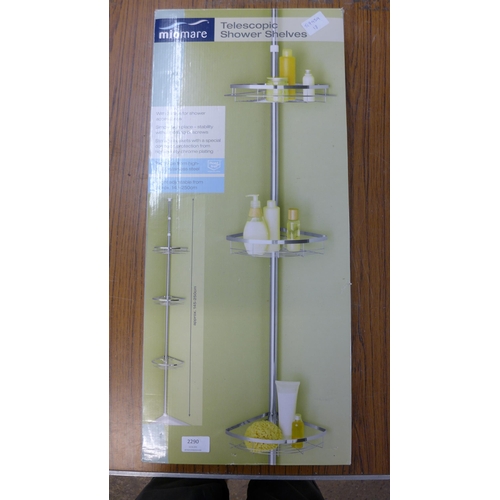 2290 - Miomare telescopic shower shelves