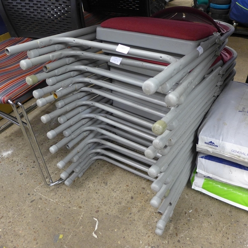 2327 - Folding conference chairs x 11