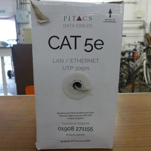 2351 - Two part boxed rolls of Cat5be cable