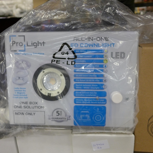 2450 - Quantity of LED post lights, LED downlights & 7 boxed LED ceiling lights (new)