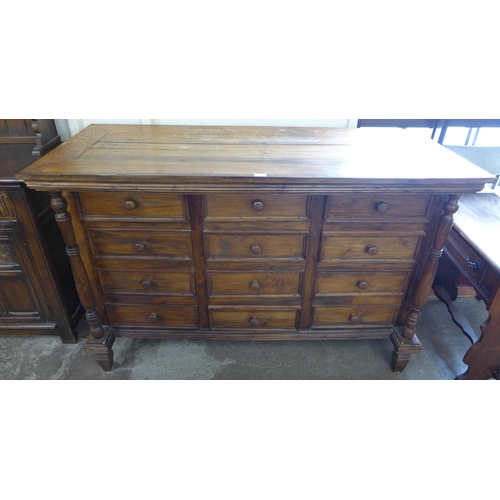 157 - A French style hardwood chest of drawers