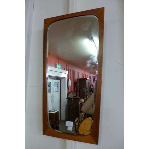 52 - A Danish teak framed mirror