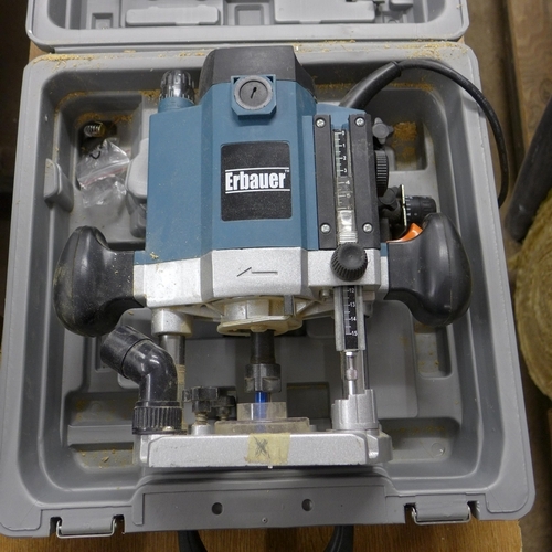 2007 - Erbauer router 230v 1850w  (ERBRT3-240) in case