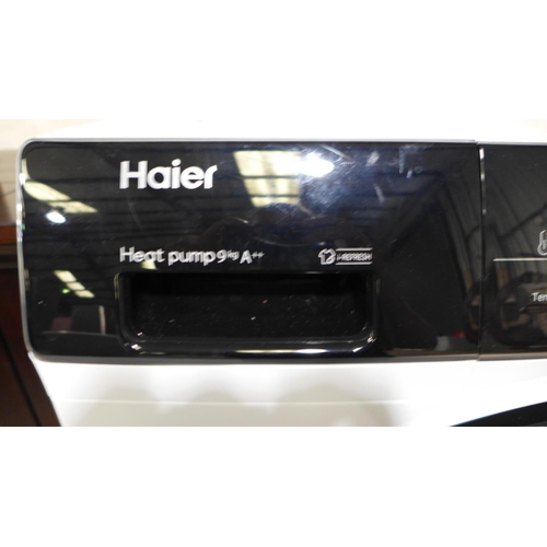 3003 - Haier A++ 9Kg Heat Pump Dryer  White - Model No. WHD90-A2939, original RRP £416 + vat (295-4) *This ... 