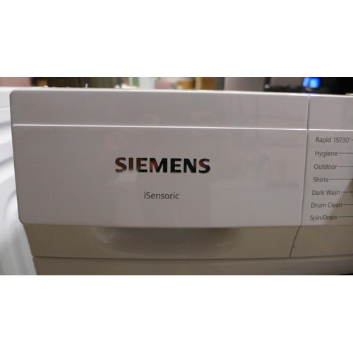 3009 - Siemens Washing Machine 10Kg  White - Model No. Wg54G201Gb, original RRP £458.33 + vat (295-28) *Thi... 