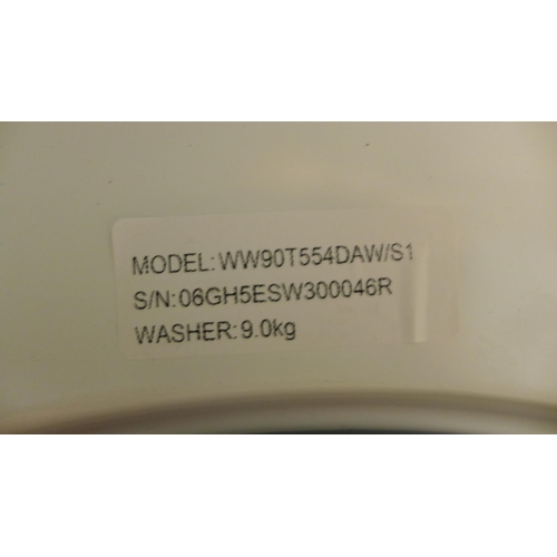 3010 - Samsung Washing Machine 9Kg White - Model No. Ww90T554DAW, Original RRP £408.33 + vat (295-22) *This... 