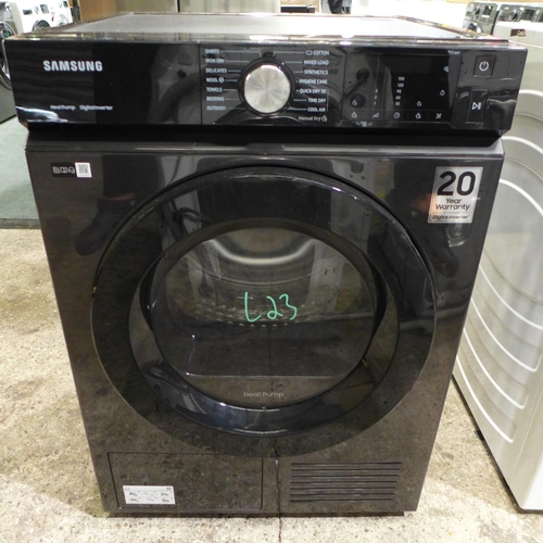 3013 - Samsung Black 9KG Heat Pump Dryer - Model No. DV90BBA245ABEU, Original RRP £599.99 + vat (295-23) *T... 