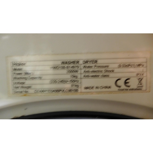 3014 - Haier washer Dryer - Model No. Hwd100B14979, original RRP £524.99 + vat (295-5) *This lot is subject... 