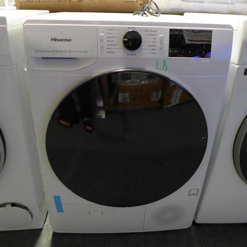 3047 - Hisense 9Kg Washer Dryer - Damaged Door - Model DHGE904, original RRP £333.33 + vat (295-8) *This lo... 