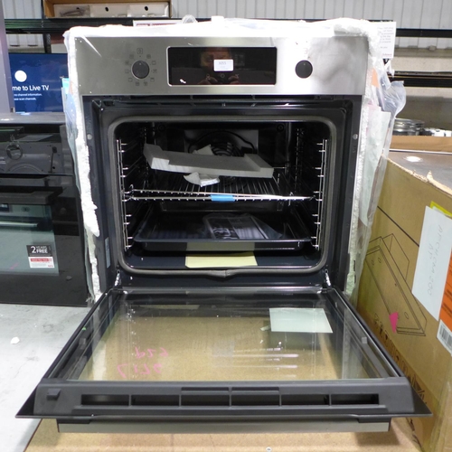 3055 - Zanussi Single Pyrolytic Oven H589xW594xD568model no  ZOPNX6K2 , Original RRP £349.17inc VAT  (399-1... 