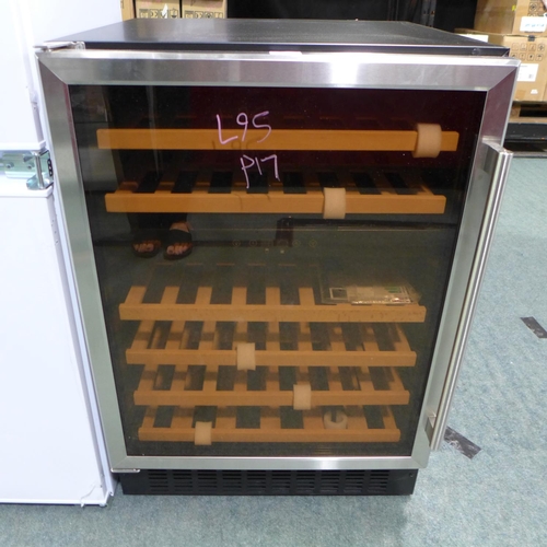 3092 - Viceroy Under Counter Wine Cooler H589xW594xD568mm - model no  WRWC60SSED, Original RRP £582.50inc V... 