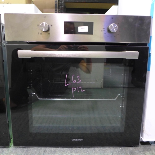 3099 - Viceroy Single Oven with EcoSteam - 
Stainless Steel  (399-63)  * This lot is subject to vat