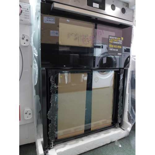 3117 - Zanussi Double Oven  - Broken Door - H589xW594xD568mm- model no  ZKHNL3X1 , Original RRP £349.17inc ... 