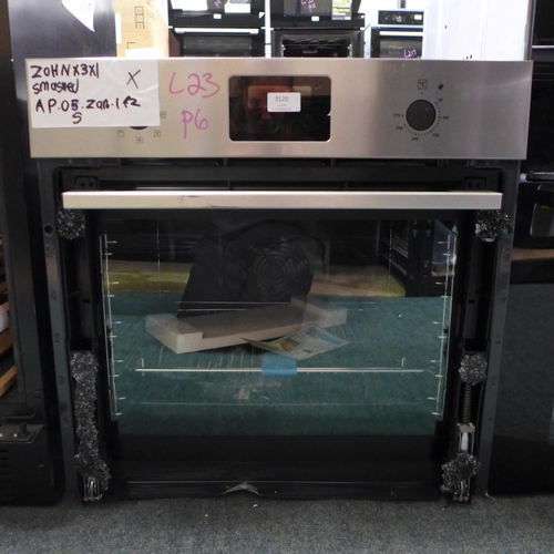 3120 - Zanussi Single Multifunction Oven - Broken Glass -  (399-23)  * This lot is subject to vat