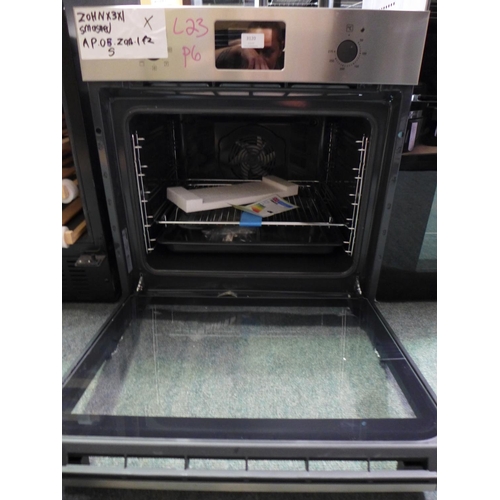 3120 - Zanussi Single Multifunction Oven - Broken Glass -  (399-23)  * This lot is subject to vat