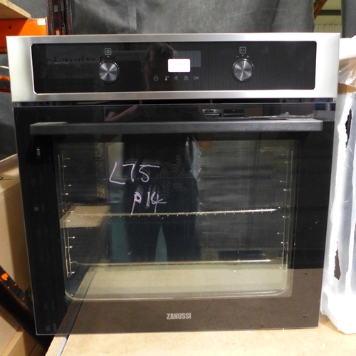 3138 - Zanussi Single Pyrolytic Single Oven with AirFry - Black - Model ZOPNA7KN  (399-75)  * This lot is s... 