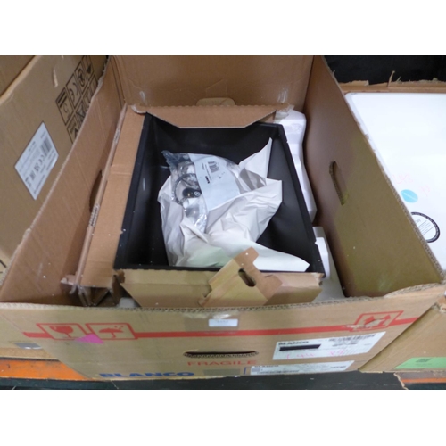 3152 - Samos Composite U/Mount Sink - 370x500mm  (399-44)  * This lot is subject to vat