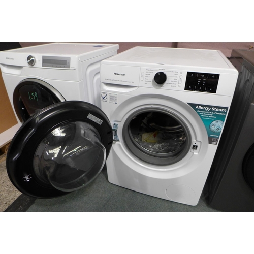 3166 - Hisense 9Kg Washing Machine 1600 A Rated - Model No. wfge901649Vm, original RRP £333.33 + vat (295-9... 