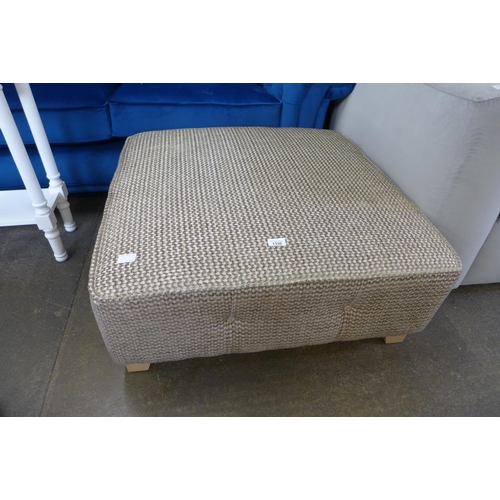 1330 - A mushroom textured weave large square footstool