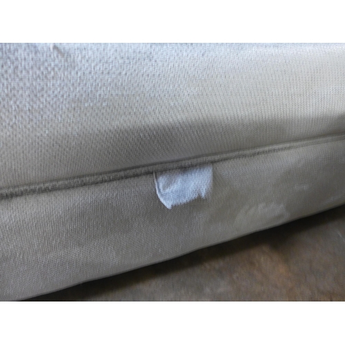 1316 - A Halley silver upholstered rectangular ottoman foot stool